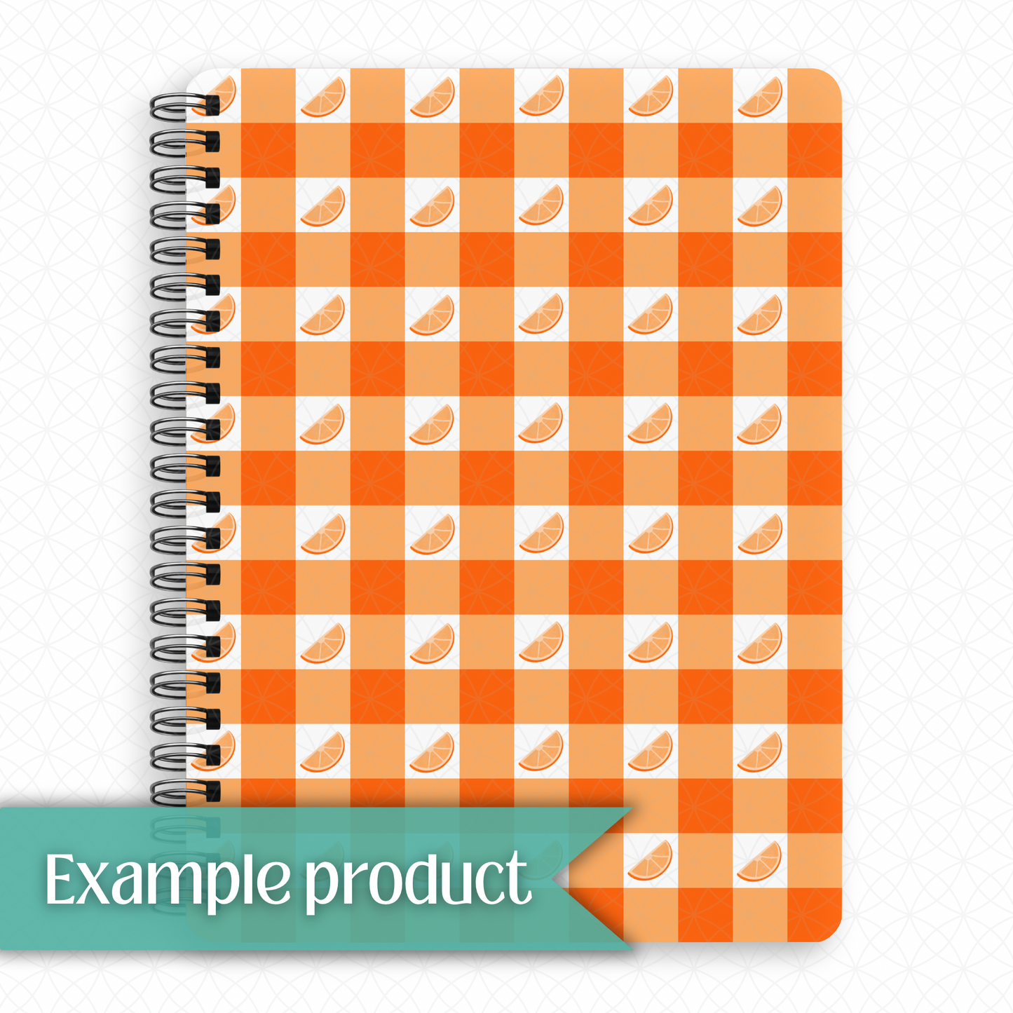 Orange Plaid Seamless Pattern