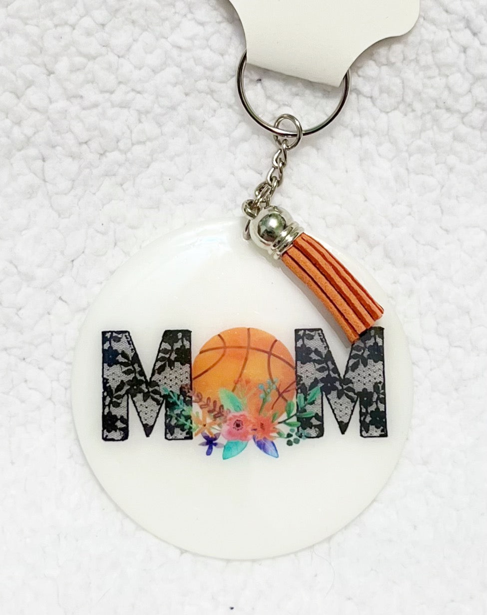 Basketball Mom Keychain
