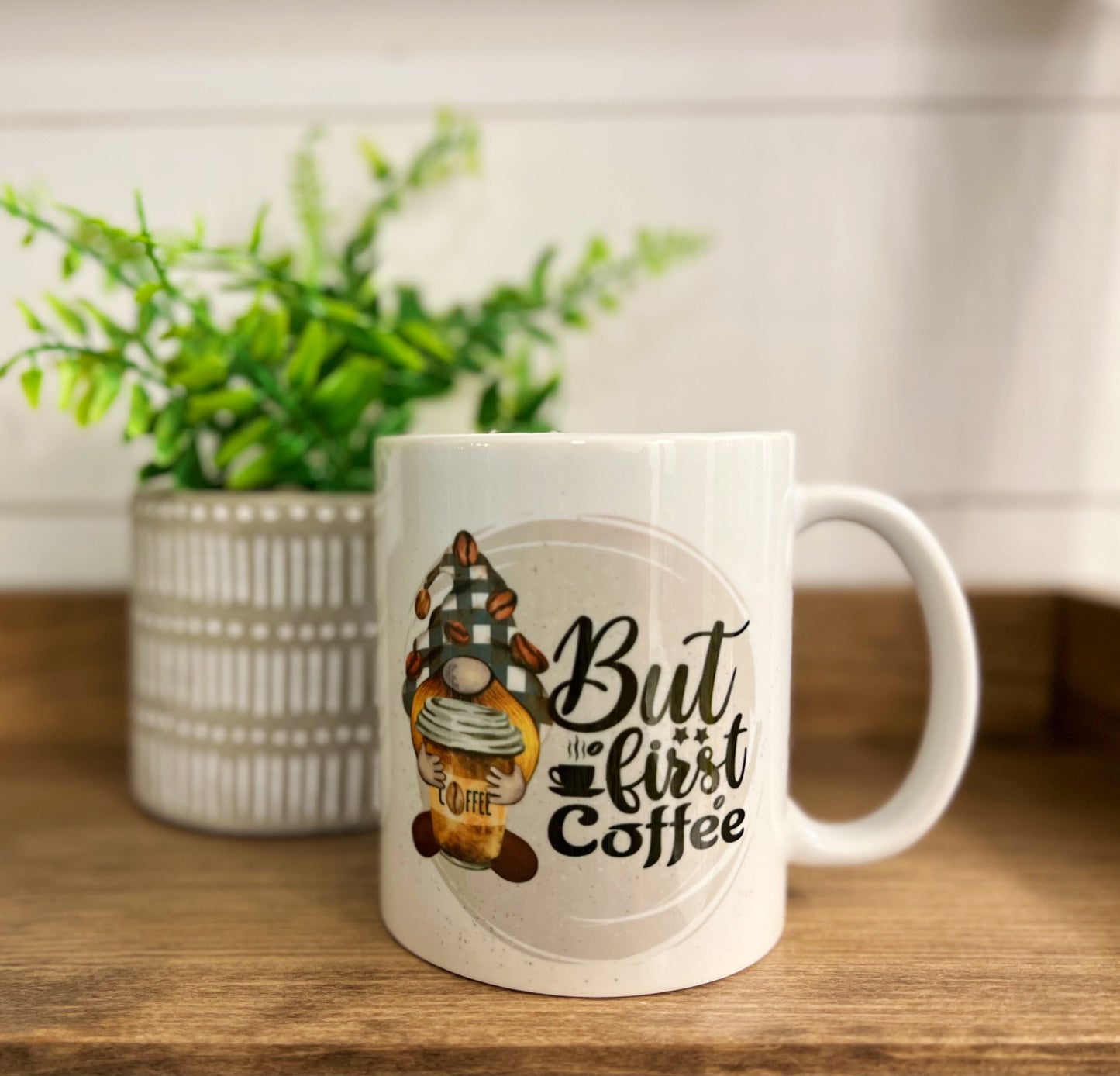 Gnome Coffee First 11 oz Mug