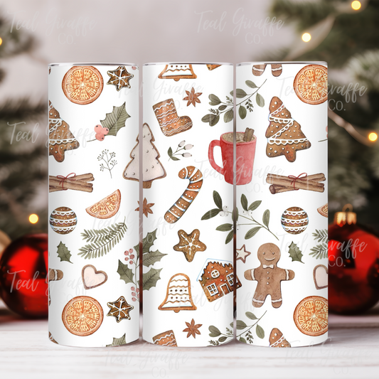 Christmas Cookie 20 oz Skinny Tumbler