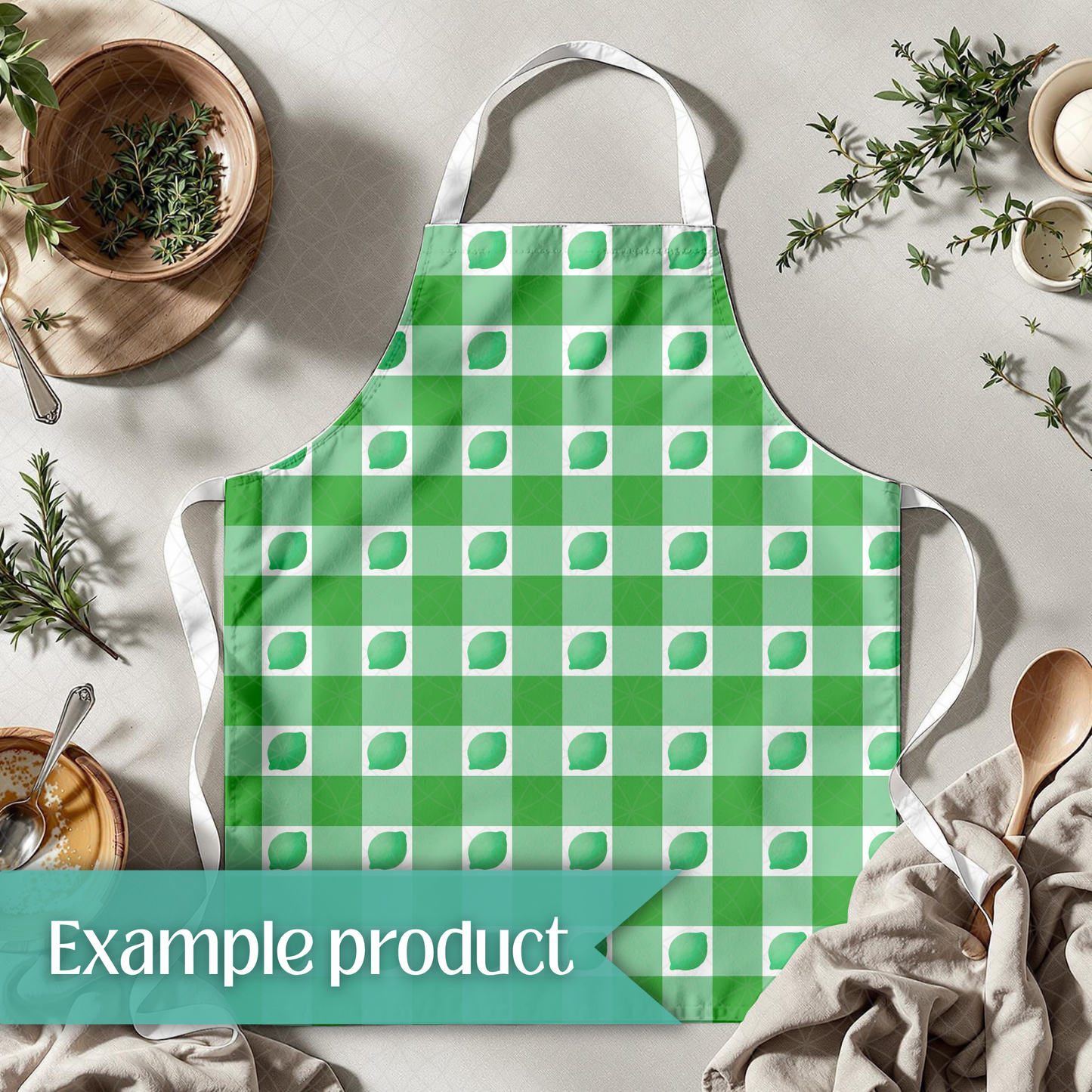Lime Plaid Seamless Pattern