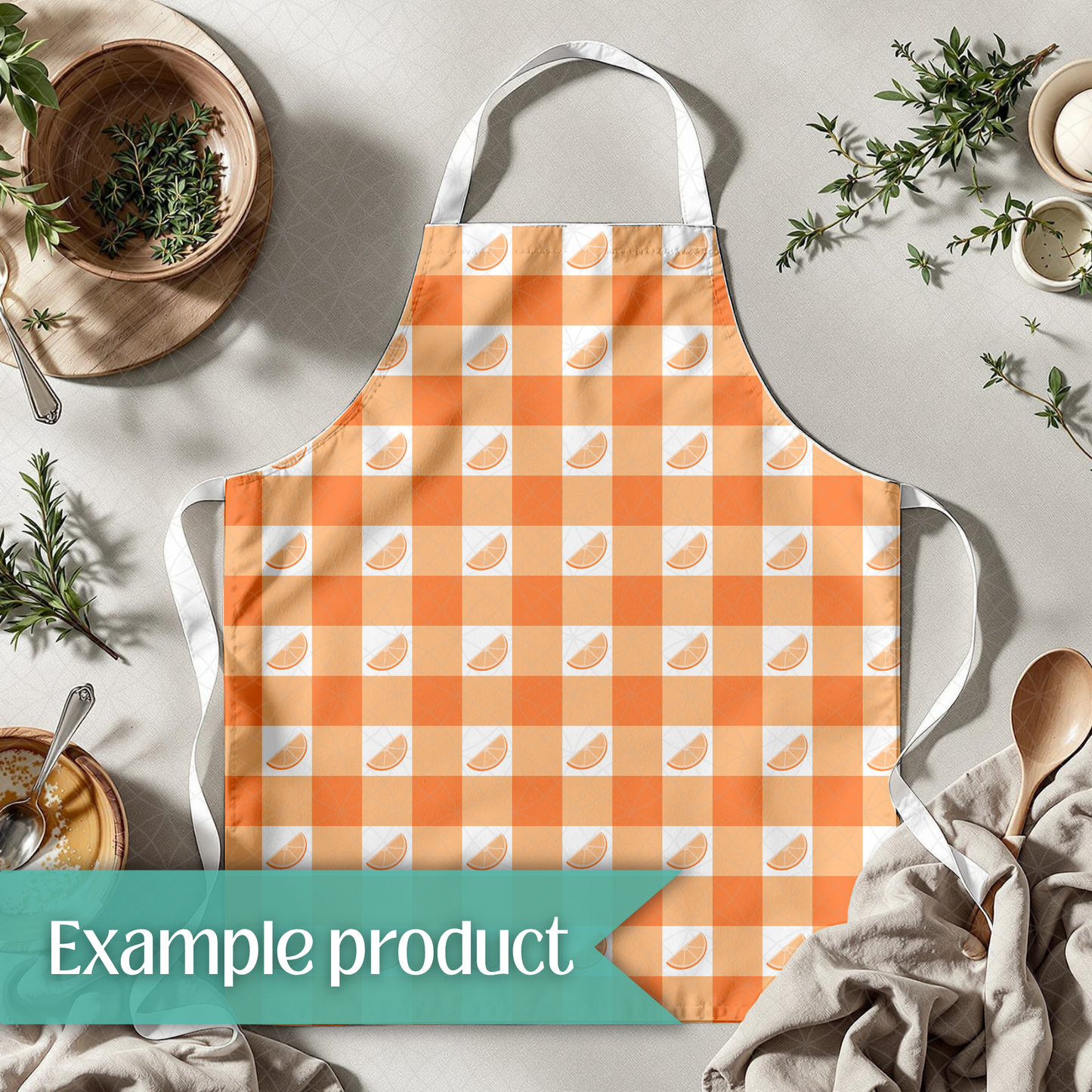 Orange Plaid Seamless Pattern
