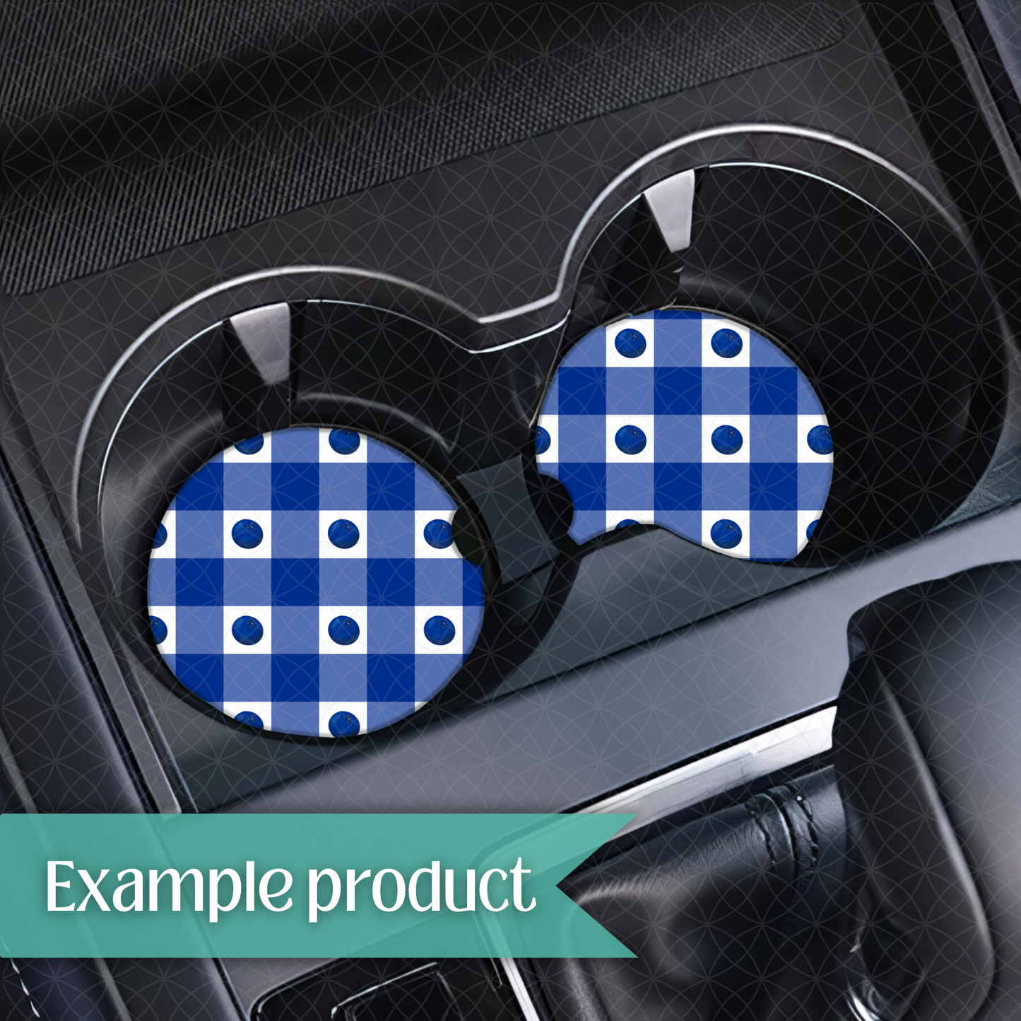 Blueberry Plaid Seamless Pattern