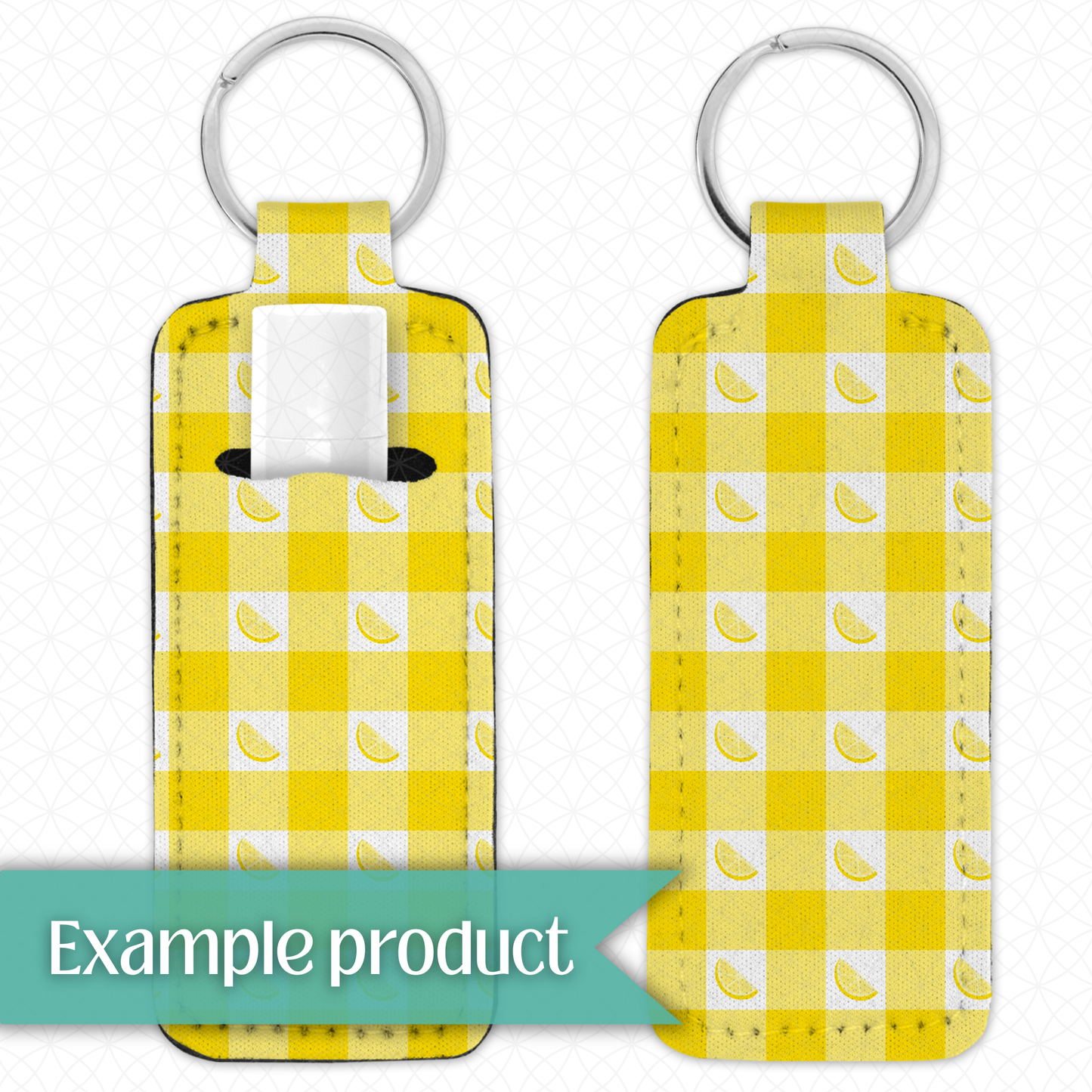 Lemon Plaid Seamless Pattern