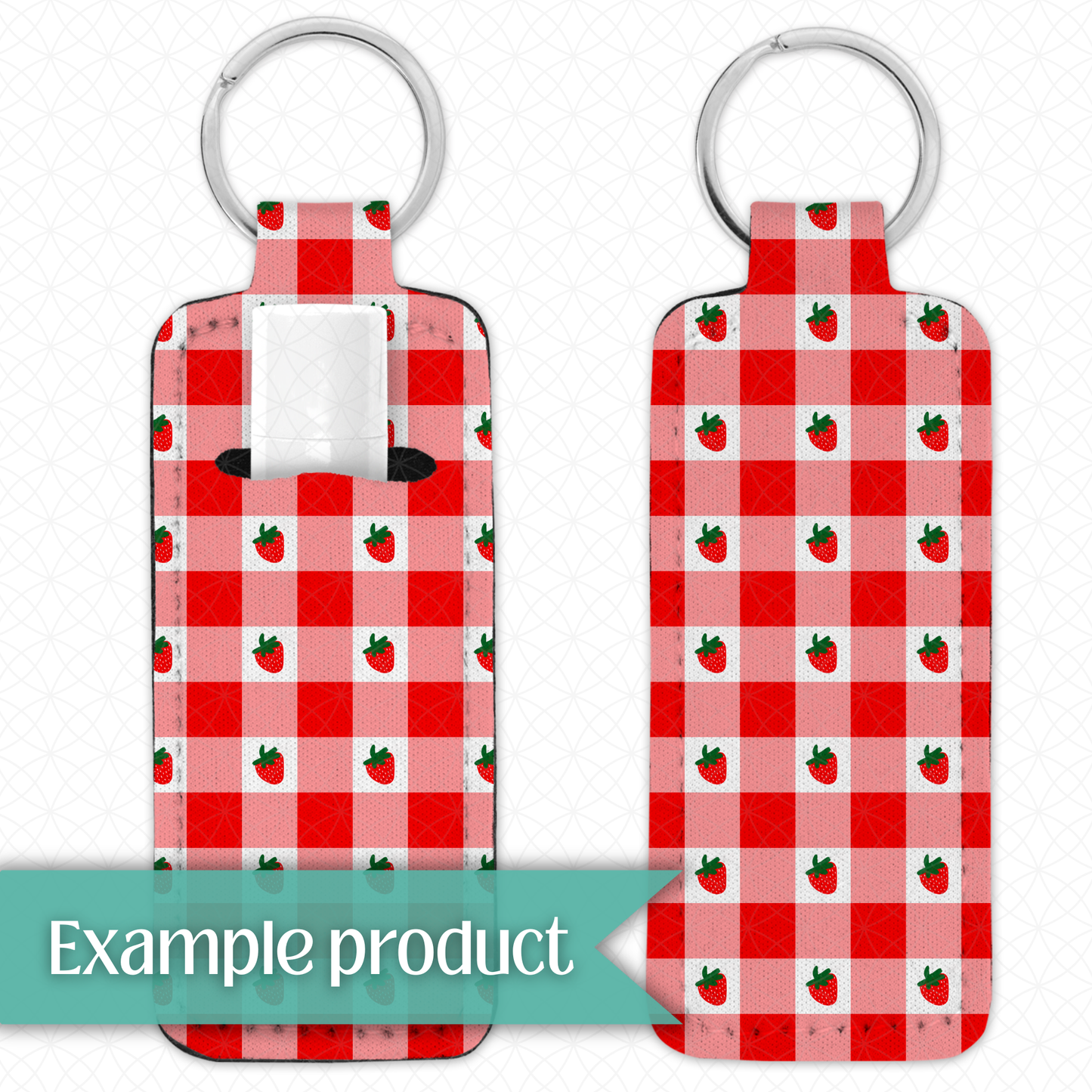 Strawberry Plaid Seamless Pattern