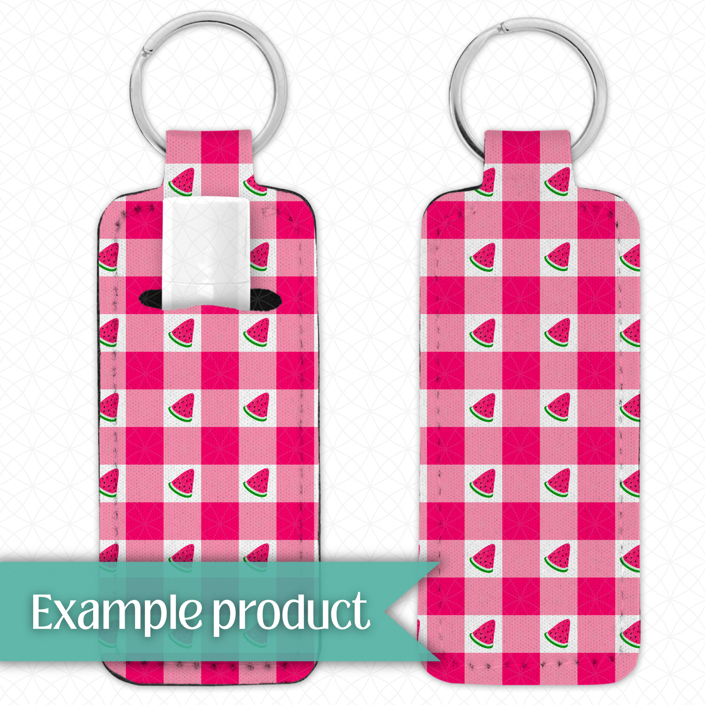 Pink Watermelon Plaid Seamless Pattern