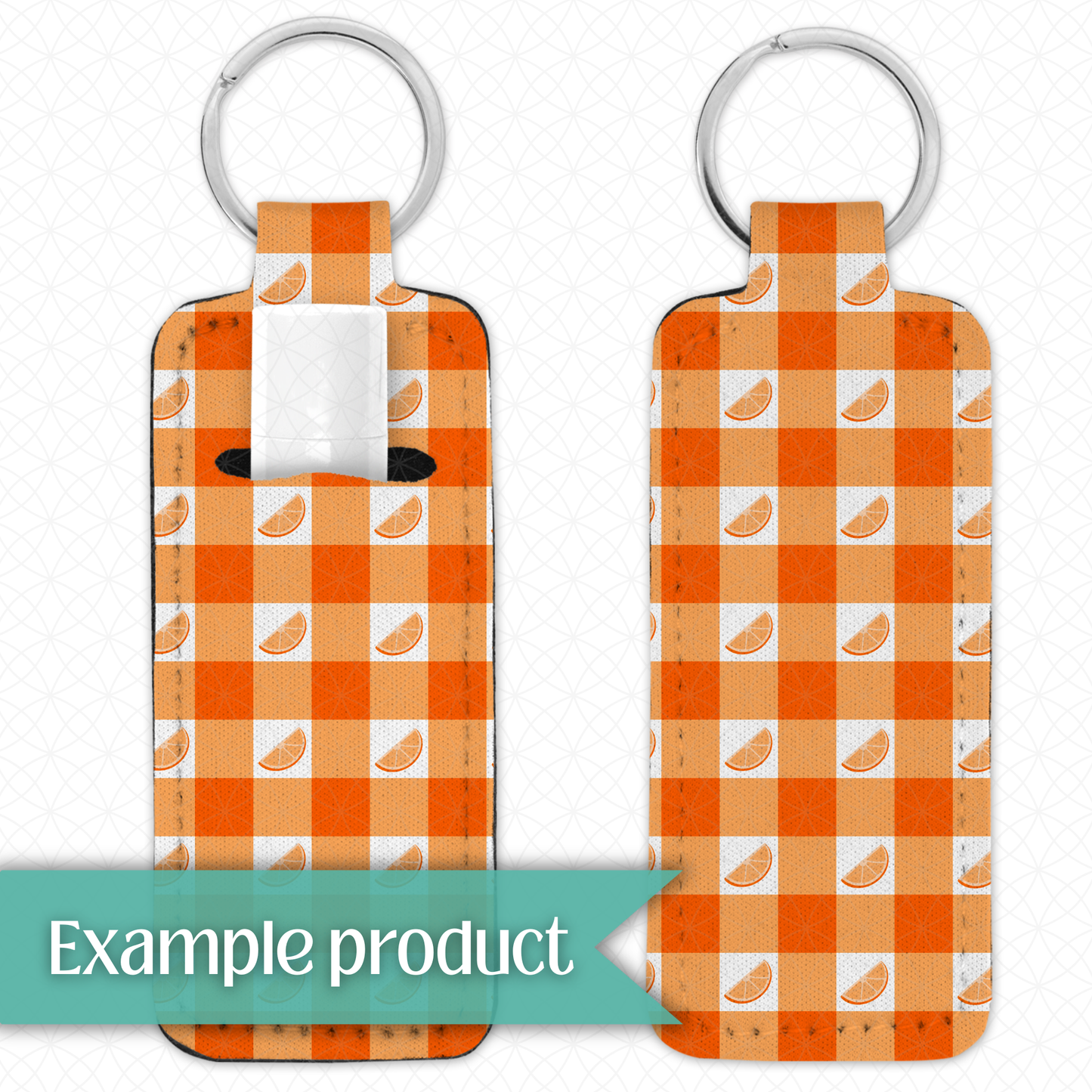 Orange Plaid Seamless Pattern