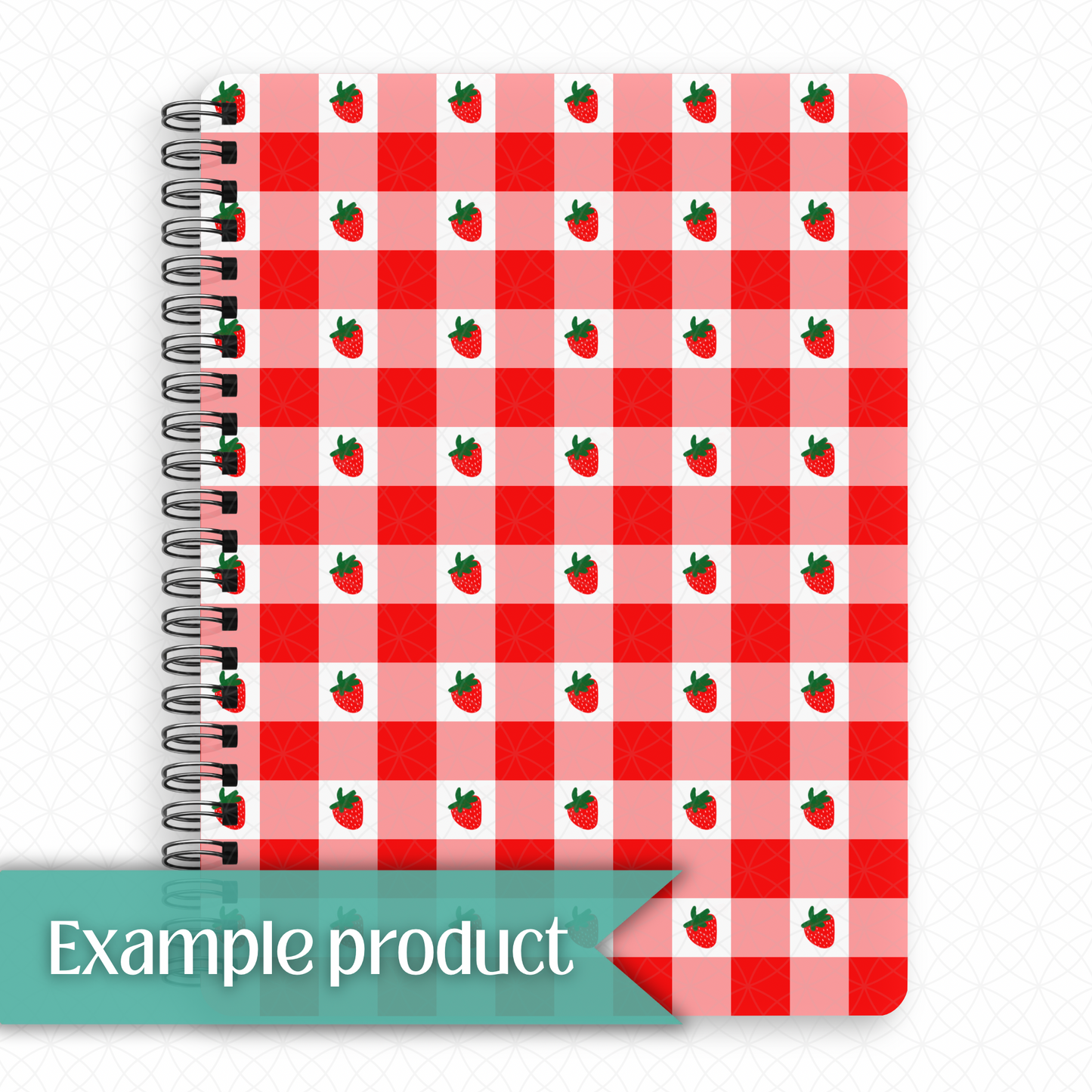 Strawberry Plaid Seamless Pattern