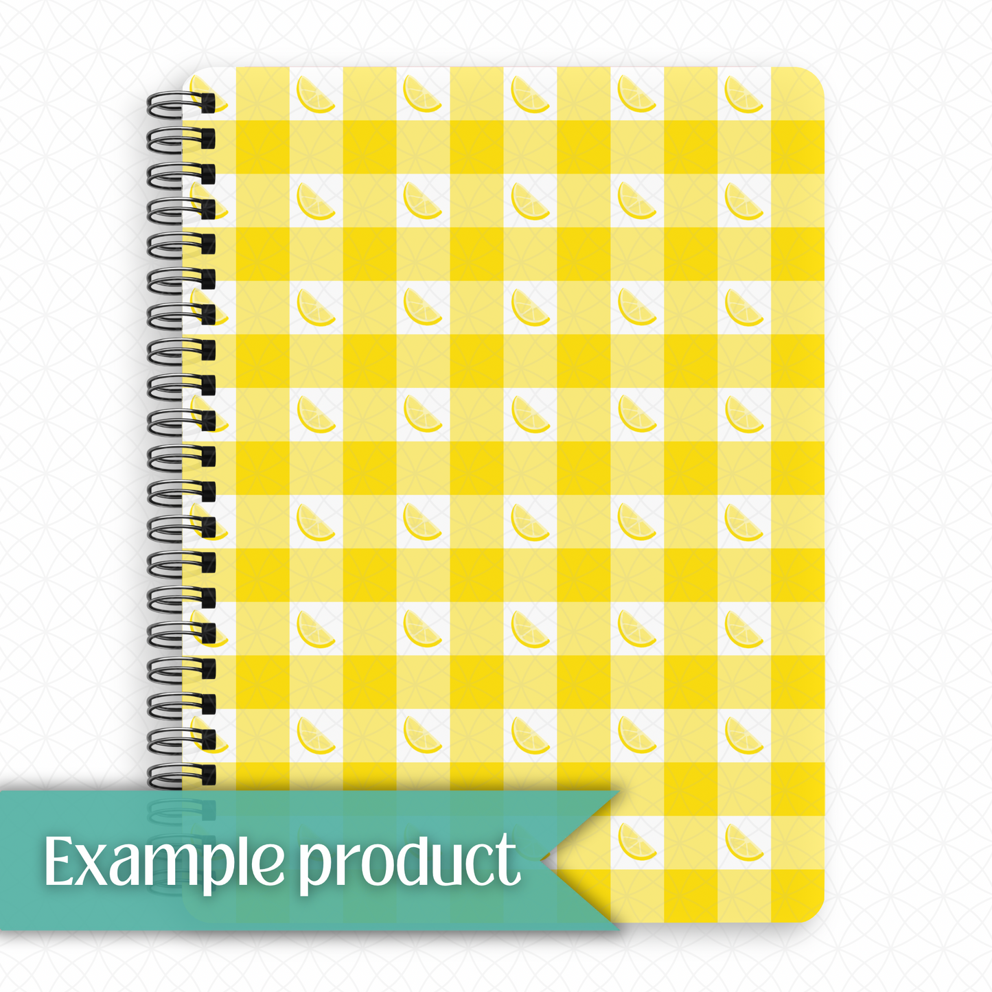 Lemon Plaid Seamless Pattern