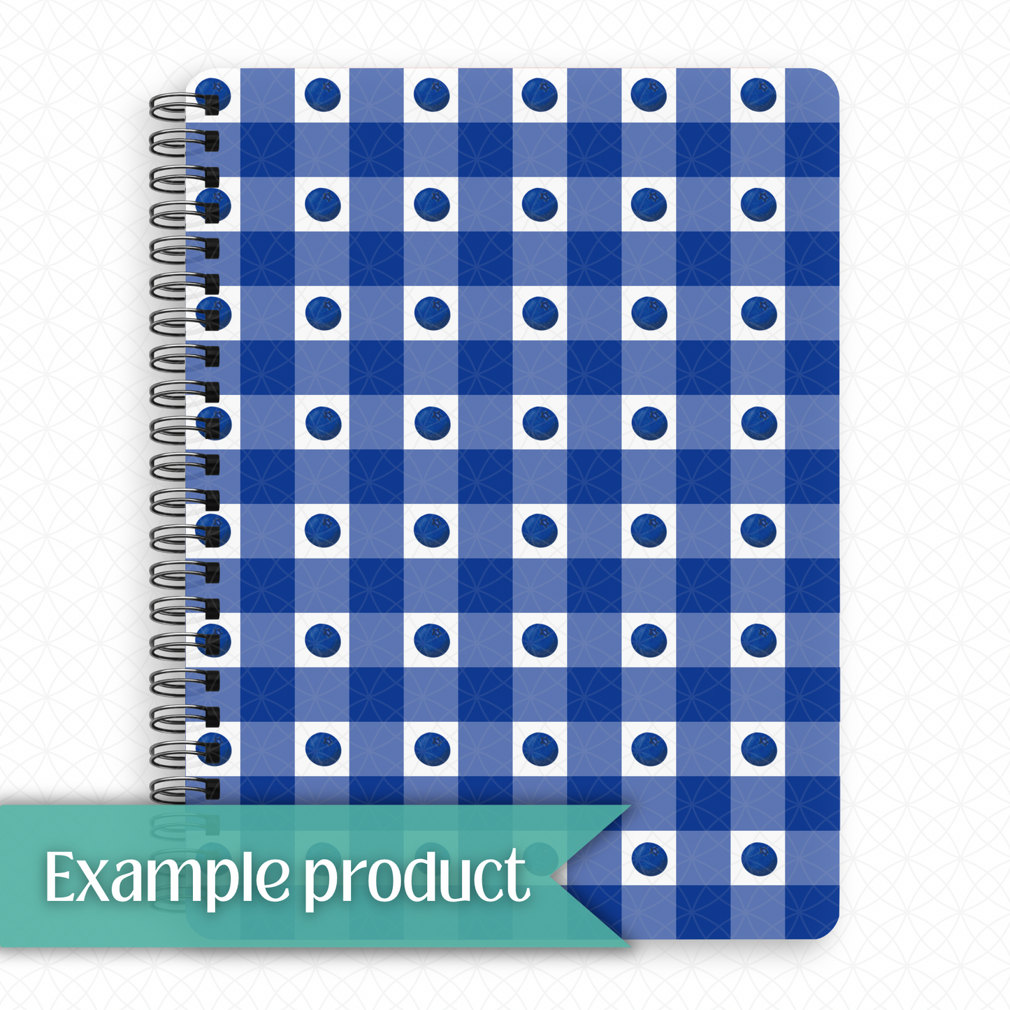 Blueberry Plaid Seamless Pattern