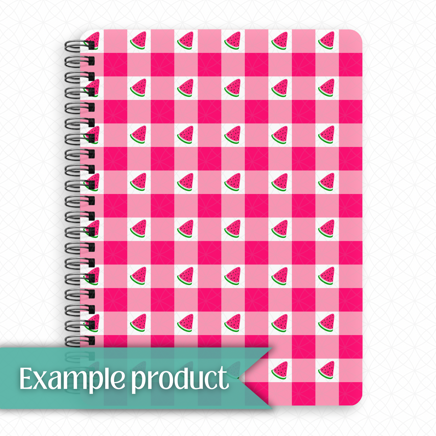 Pink Watermelon Plaid Seamless Pattern