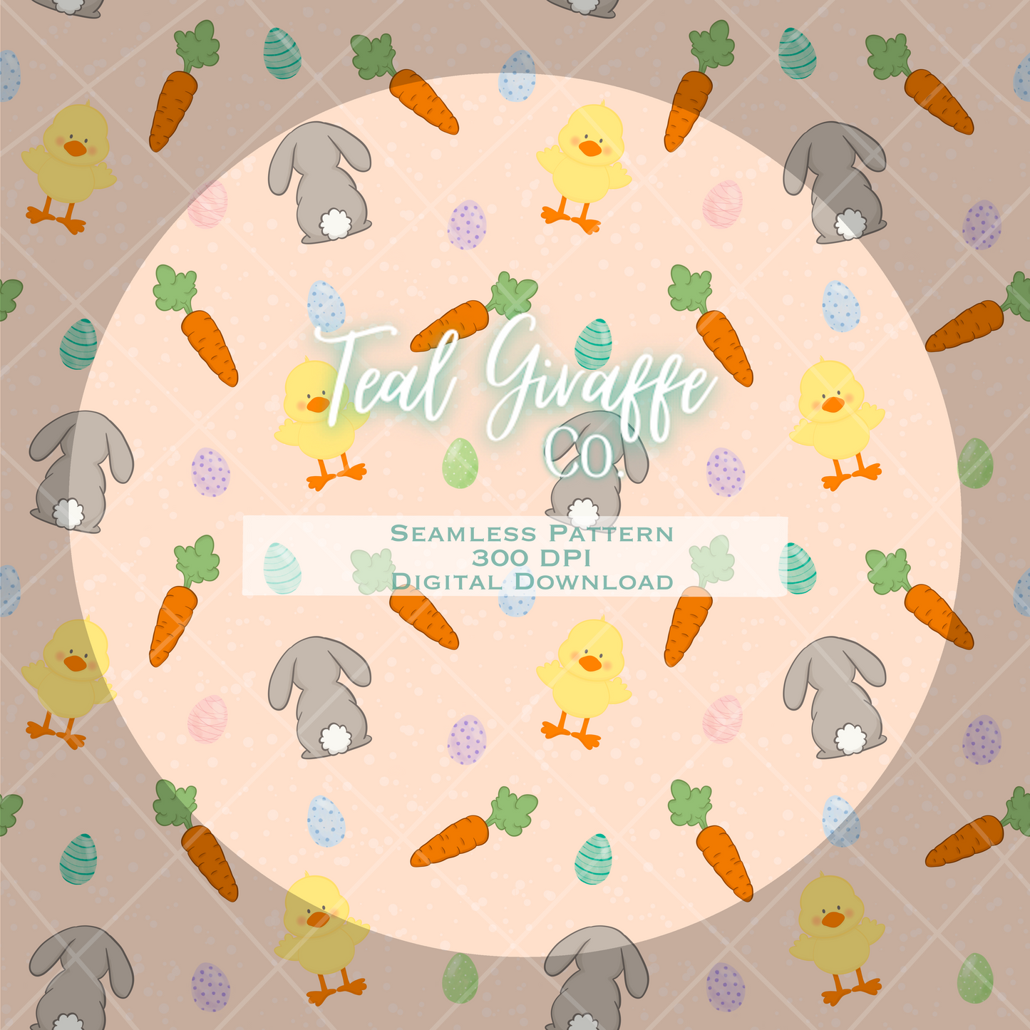 Cozy Easter Seamless Pattern