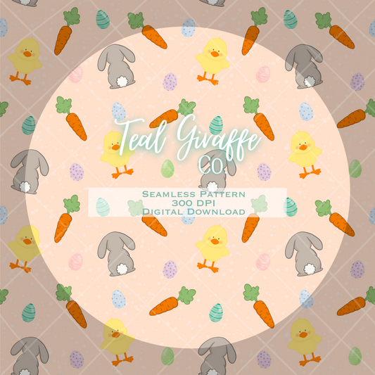 Cozy Easter Seamless Pattern