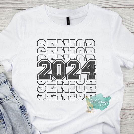 Stacked Senior 2024 Shirt