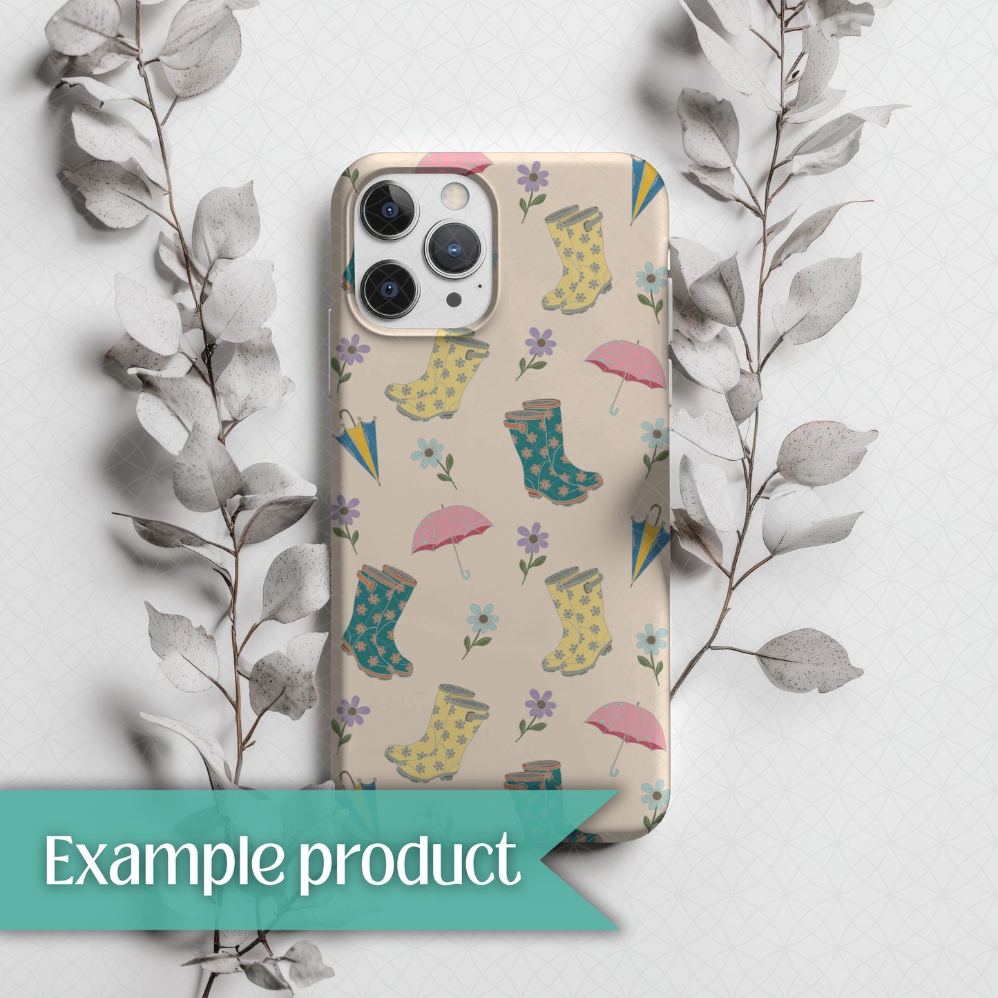 Rainy Spring Seamless Pattern