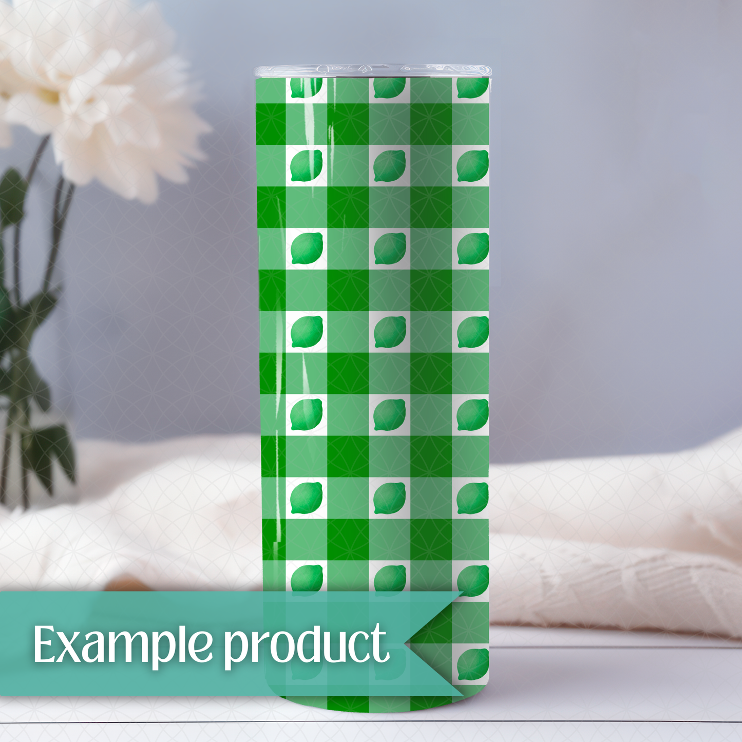 Lime Plaid Seamless Pattern
