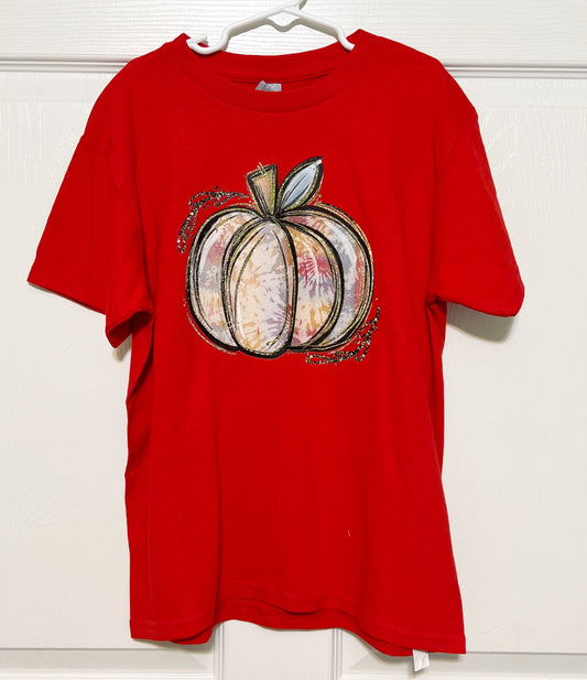 Tie Dye Pumpkin Shirt - Youth