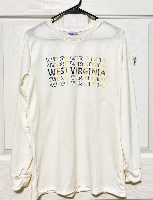 Stacked West Virginia Long Sleeve Shirt