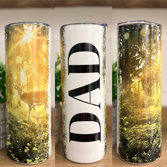 Dad Deer 20 oz Skinny Tumbler