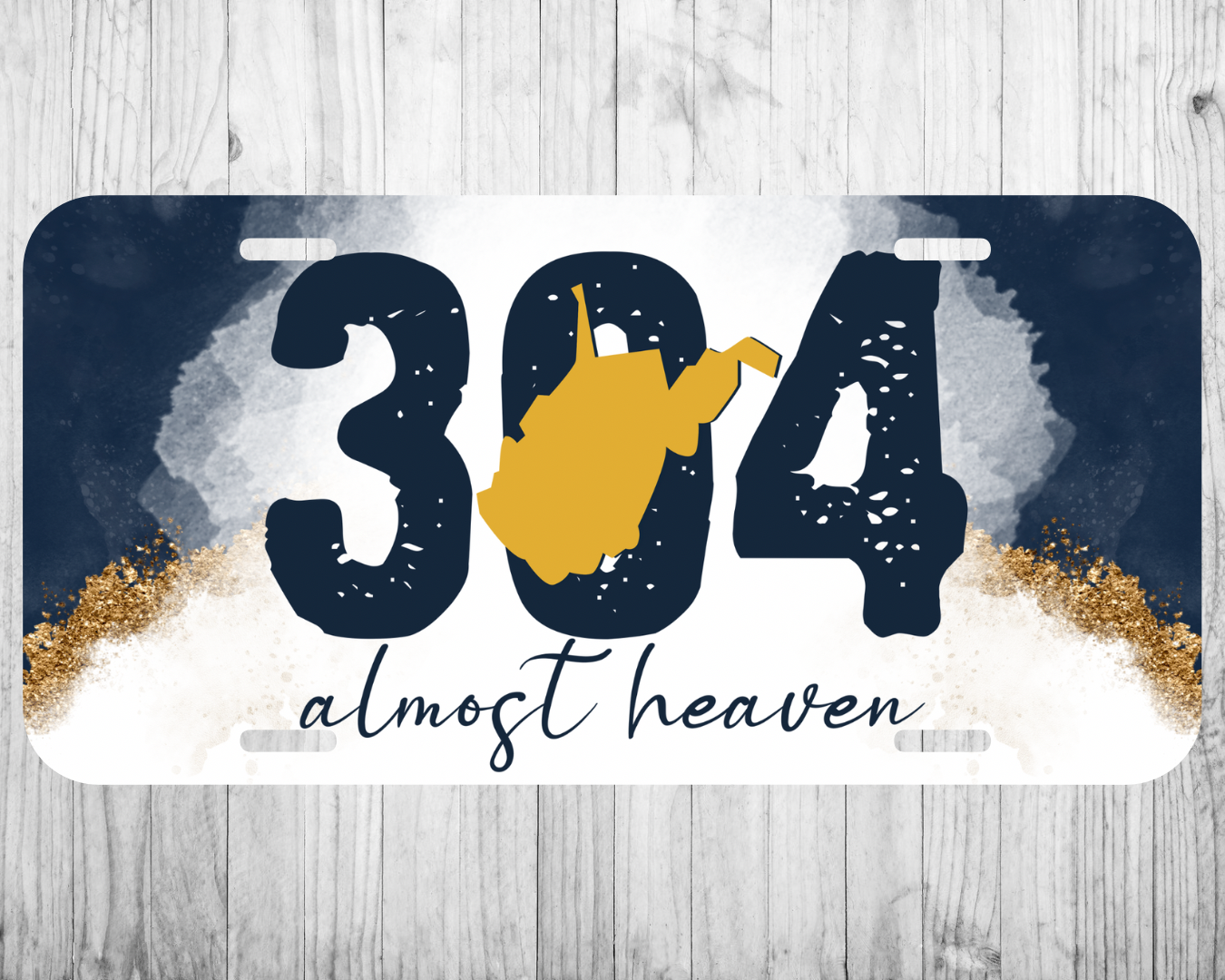 304 Almost Heaven License Plate