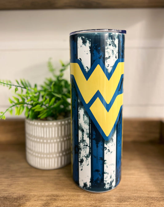 Weathered West Virginia 20 oz Skinny Tumbler